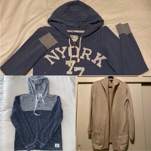 American Eagle, Lucky Brand and GAP Sweater Bundle, Size S and XS